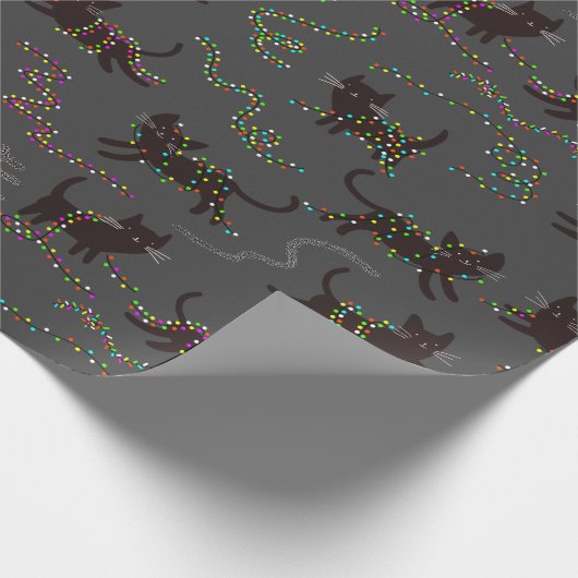 Weihnachtskinder mit Weihnachtslicht Geschenkpapier (Ecke)