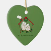Weihnachtskinder Niedlich Keramik Ornament (Rechts)