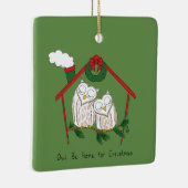 Weihnachtskinder Niedlich Keramikornament (Rechts)