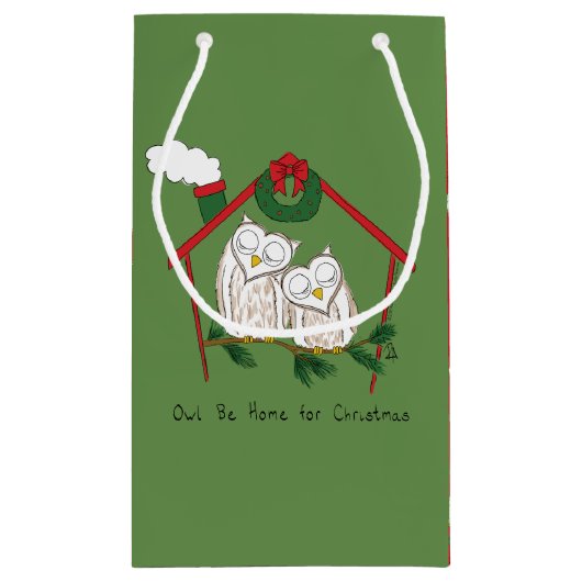 Weihnachtskinder Niedlich Kleine Geschenktüte (Rückseite)