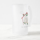Weihnachtskinder Niedlich Mattglas Bierglas (VorderseiteRechts)