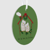 Weihnachtskinder Niedlich Ornament (Vorderseite)