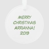 Weihnachtskinder Niedlich Ornament (Rückseite)