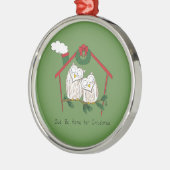 Weihnachtskinder Niedlich Ornament Aus Metall (Links)