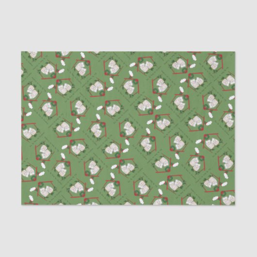 Weihnachtskinder Niedlich Seidenpapier (Vorderseite)