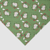 Weihnachtskinder Niedlich Seidenpapier (Ausschnitt)