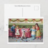 Weihnachtskinder - Party - Vintage Postkarte (Vorne/Hinten)