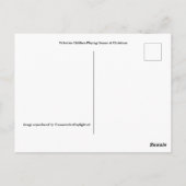 Weihnachtskinder - Party - Vintage Postkarte (Rückseite)