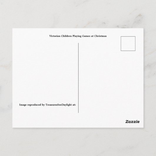 Weihnachtskinder - Party - Vintage Postkarte (Rückseite)