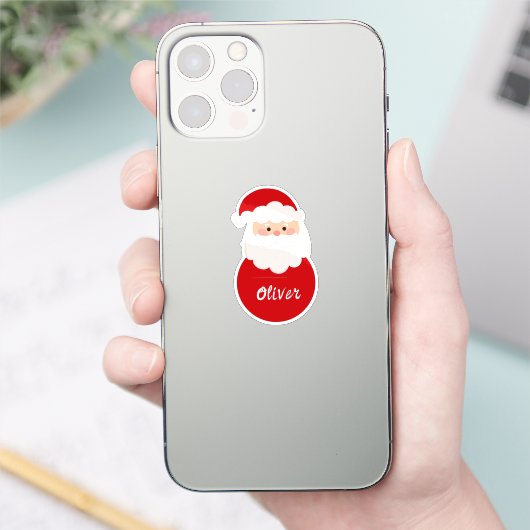 Weihnachtskinder personalisiert aufkleber (Telefon)