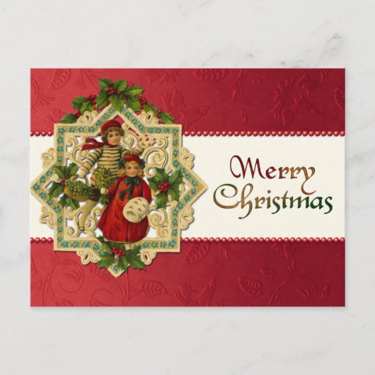 Weihnachtskinder Postkarte (Vorderseite)