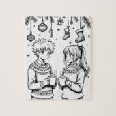Weihnachtskinder  puzzle (Vertikal)
