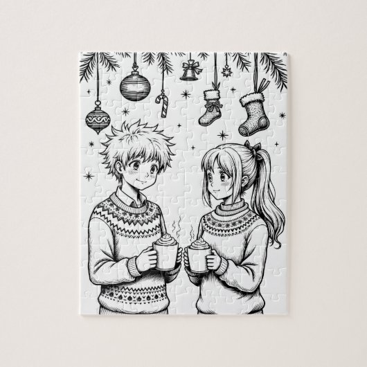 Weihnachtskinder puzzle (Vertikal)