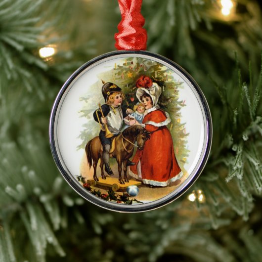 Weihnachtskinder Silbernes Ornament (Baum)