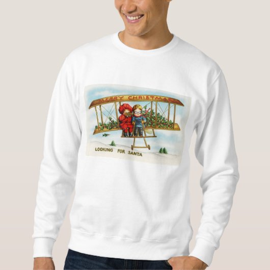 Weihnachtskinder suchen nach Weihnachten Sweatshirt (Vorderseite)