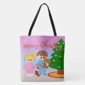 Weihnachtskinder Tasche (Vorderseite)
