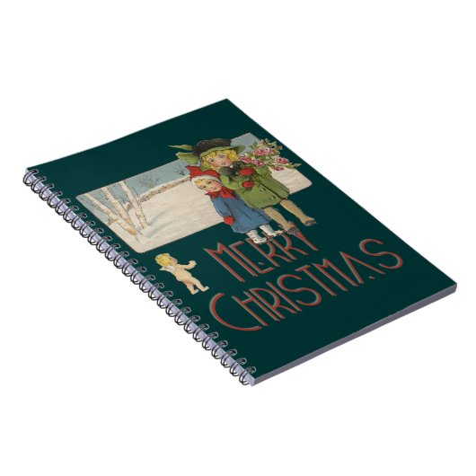 Weihnachtskinder und Cherub Notizblock (Rechte Seite)