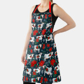 Weihnachtskinder und Poinsettias Schürze (InSitu)