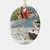 Weihnachtskinder Vintag Keramik Ornament (Rechts)