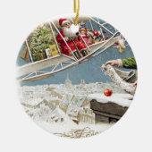 Weihnachtskinder Vintag Keramik Ornament (Vorne)