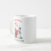 Weihnachtskinder Weihnachten Niedlicher Schneemann Kaffeetasse (Vorderseite Links)