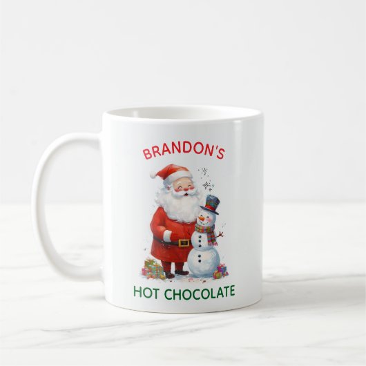 Weihnachtskinder Weihnachten Niedlicher Schneemann Kaffeetasse (Links)