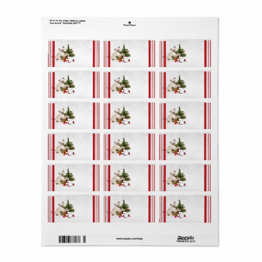 Weihnachtskinderadressen Adressaufkleber (Vorne)