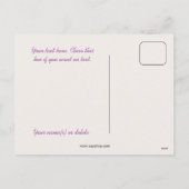 Weihnachtskinderbaum Blume Feiertagspostkarte (Rückseite)