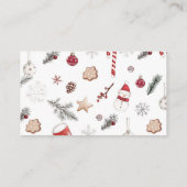 Weihnachtskinderduschbücher für Kinder Begleitkarte (Rückseite)