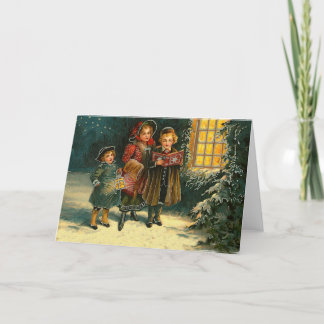 Weihnachtskindergesang Feiertagskarte