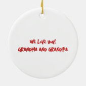 Weihnachtskindermädchen Keramik Ornament (Hinten)