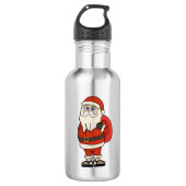 Weihnachtskippen Edelstahlflasche (Vorderseite)