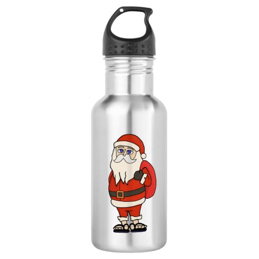 Weihnachtskippen Edelstahlflasche (Vorderseite)