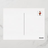 Weihnachtskippen Folien Feiertagspostkarte (Rückseite)