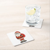 Weihnachtskippen Rechteckiger Pappuntersetzer (Vor Ort)