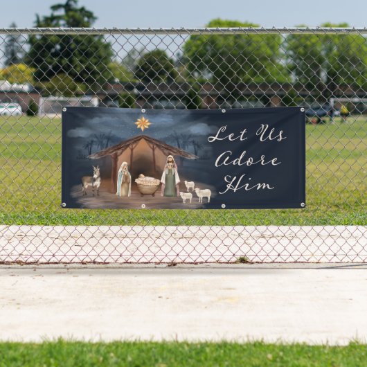 Weihnachtskirche Christlich Banner (Insitu)