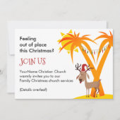 Weihnachtskirche Einladung (Vorderseite)