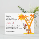 Weihnachtskirche Einladung (Stehend Vorderseite)