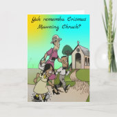 Weihnachtskirche Feiertagskarte (Vorderseite)