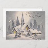 Weihnachtskirche Feiertagskarte (Vorne/Hinten)