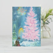 Weihnachtskirche Feiertagskarte (Stehend Vorderseite)