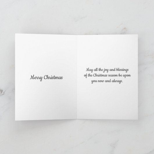 Weihnachtskirche Feiertagskarte (Innenseite)