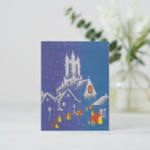 Weihnachtskirche Feiertagspostkarte (Stehend Vorderseite)