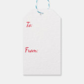 Weihnachtskirche Geschenkanhänger (Rückseite)