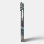 Weihnachtskirche mit festgeklemmtem Glasfenster Case-Mate iPhone Hülle (Rückseite / Links)