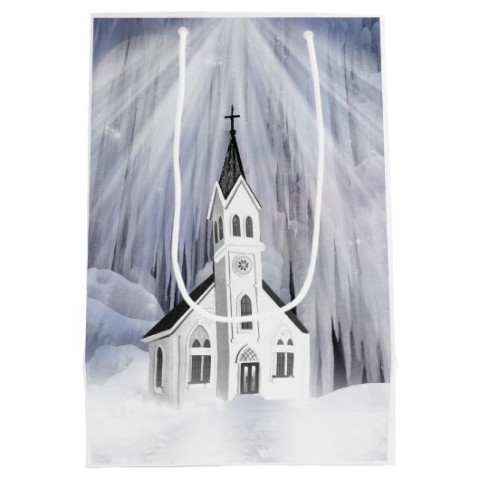Weihnachtskirche Mittlere Geschenktüte (Rückseite)