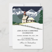 Weihnachtskirche - Party Einladung (Vorderseite)