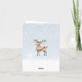 Weihnachtskirche Religiös Karte (Rückseite)