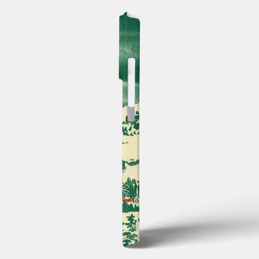 Weihnachtskirche, Schnee im Winter Case-Mate iPhone Hülle (Rückseite / Links)