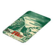 Weihnachtskirche, Schnee im Winter Magnet (Linke Seite)